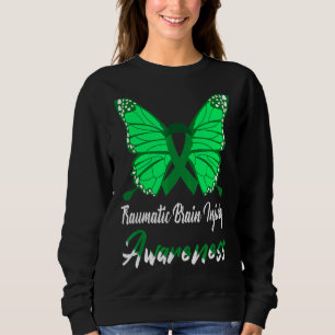 Sweatshirt Papillon de sensibilisation aux traumatismes céréb