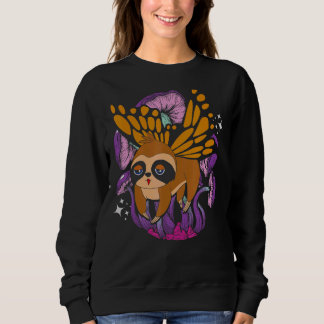 Sweatshirt Papillon d'insectes Champignons Tropical Zoo Anima