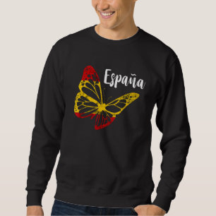Sweatshirt Papillon Espana Fierté Espagnole Drapeau Espagnol