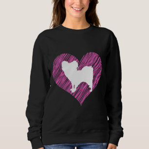 Sweatshirt Papillon I Log Chien Parent Chien Maman Chien Papa