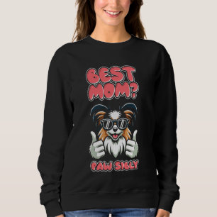 Sweatshirt Papillon Mère Chien race - Animal Meilleur Maman P