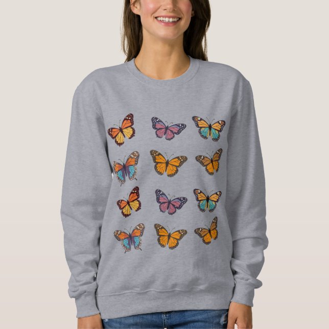 Sweatshirt papillon mou (Devant)
