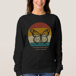 Sweatshirt Papillon Retro Sunset Insect Monarque Entomologie