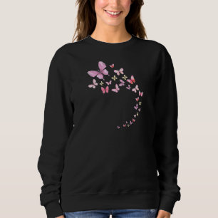 Sweatshirt Papillons pour femmes Aquarelle