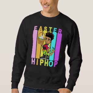 Sweatshirt Pâques Hip hop Danse Amour Dab Vacances Amusants E