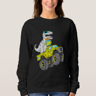 Sweatshirt Pâques Jour T Rex Dino Monter Un Monster Camion Ga