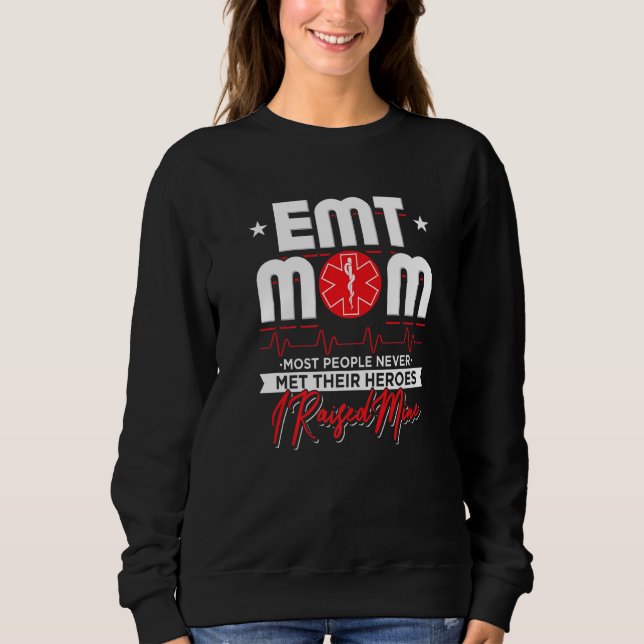 Sweatshirt Paramedic Emt Mom (Devant)