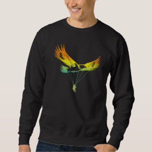 Sweatshirt Parapente Eagle Design Rétro