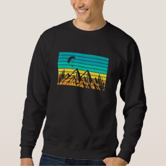 Sweatshirt Parapente Parapente Montagnes Vintages rétro 5