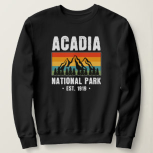 Sweatshirt Parc national Acadia, Maine Retro Vintage