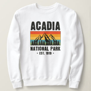 Sweatshirt Parc national Acadia, Maine Retro Vintage