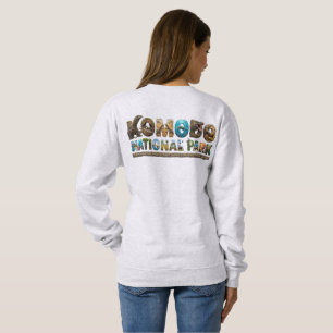 Sweatshirt Parc national de Komodo Indonésie Dragons Marin