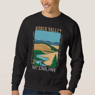 Sweatshirt Parc national de la vallée de Kobuk Alaska Rétro p