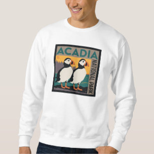 Sweatshirt Parc national de l'Acadie, Maine   Puffins