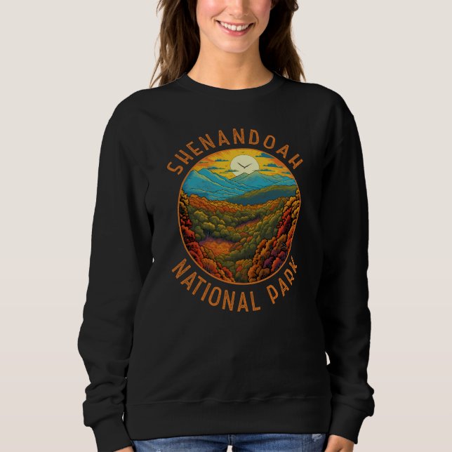 Sweatshirt Parc national de Shenandoah Cercle en détresse (Devant)