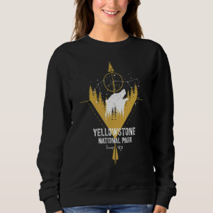 Sweatshirt Parc national de Us Yellowstone Randonnée de campi