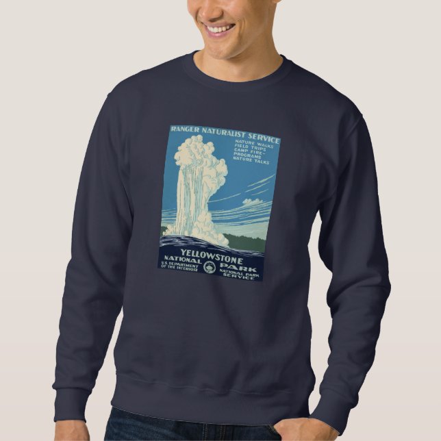Sweatshirt Parc national de Yellowstone (Devant)
