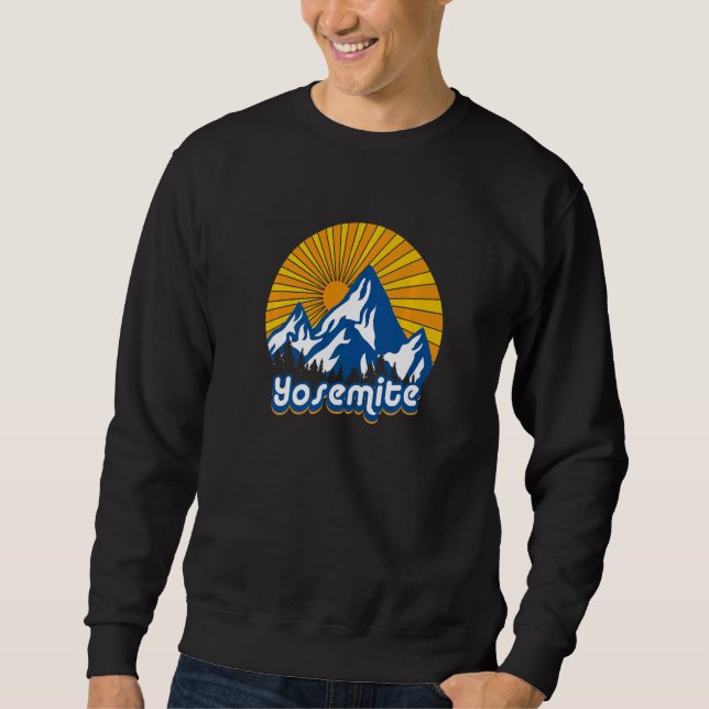 Sweatshirt Parc national de Yosemite Randonnée naturel 2 (Devant)
