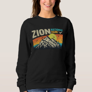 Sweatshirt Parc national de Zion Cool Vintage Retro Vacances 