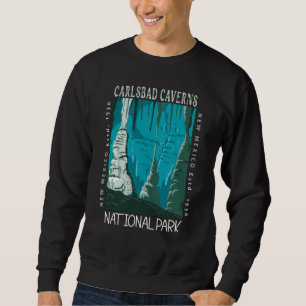 Sweatshirt Parc national des grottes de Carlsbad Vintage en d