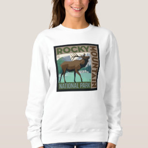Sweatshirt Parc national des Rocheuses   Elk