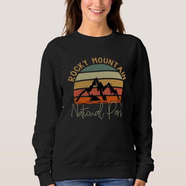 Sweatshirt Parc national des Rocheuses USA (Devant)