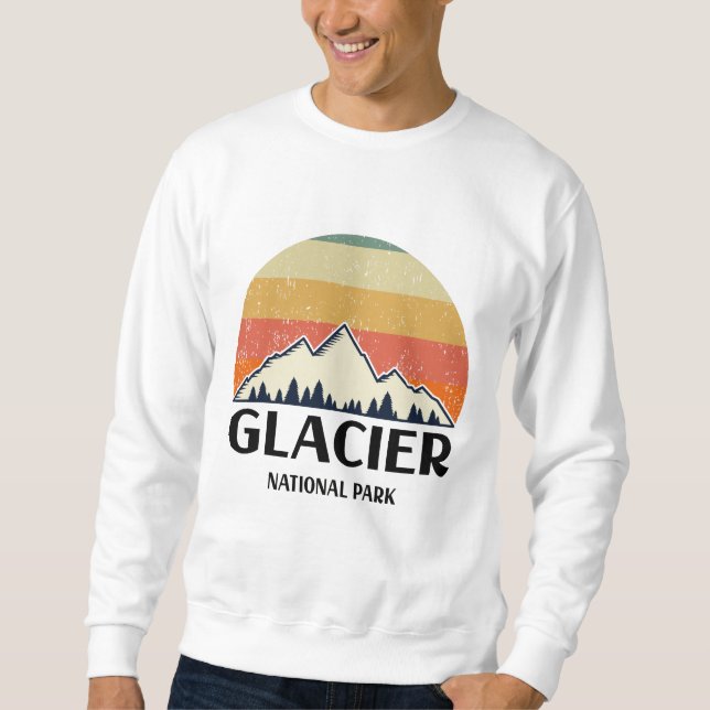 Sweatshirt Parc national du Glacier vintage (Devant)