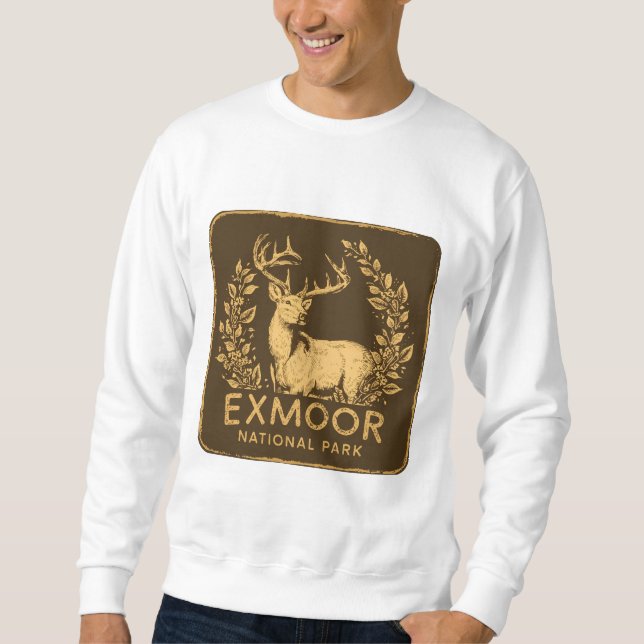 Sweatshirt Parc National Exmoor Beau Cerf (Devant)