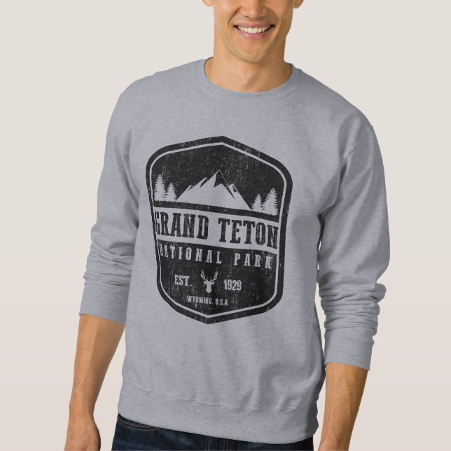 Sweatshirt Parc national grand de Teton (Devant)