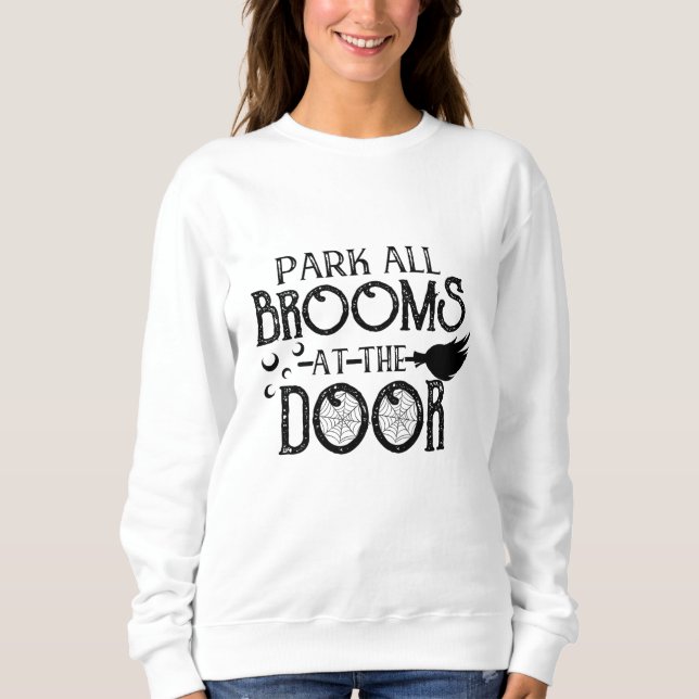 Sweatshirt Parc Toutes Les Chambres À La Porte Halloween Funn (Devant)