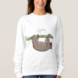 Sweatshirt Paresse souriante mignon sur dessin animé en bambo