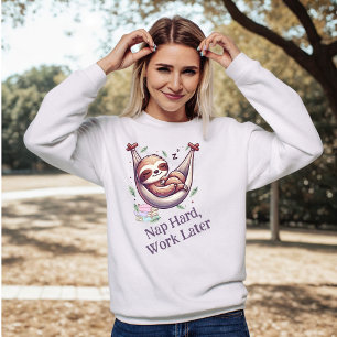 Sweatshirt Paresseux Dur Sommeil