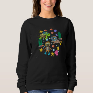 Sweatshirt Paresseux plongée en scaphandre snorkeling plongée
