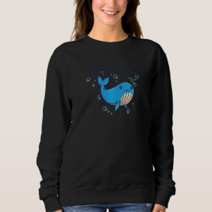 Sweatshirt Parfois, La Vie Est Au-Dessus Du Ming De Baleine