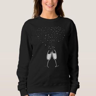 Sweatshirt Parkling Prosecco vin mousseux & motif à toa