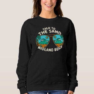 Sweatshirt Parlez À Sand Midland Beach Summer New York Tro