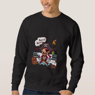 Sweatshirt Parlez comme un Pirate Day Fun Cartoon Pirate