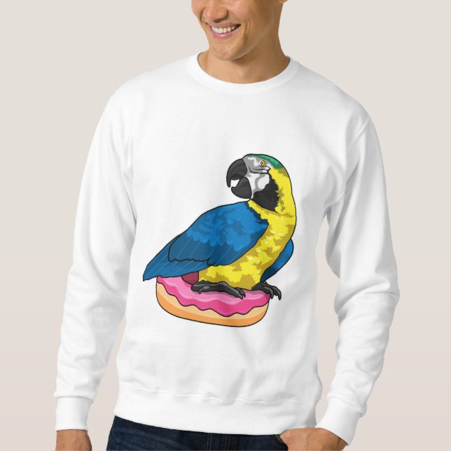 Sweatshirt Parrot with Donut (Devant)