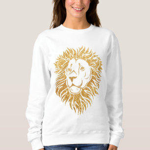 Sweatshirt Parties scintillant or   Lion