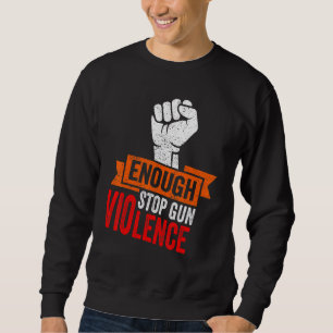 Sweatshirt Pas De Contrôle De Pistolet De Sensibilisation Ass