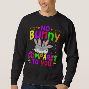 Sweatshirt Pas De Lapin Comparé À Vous Joyeux Jour De Pâques