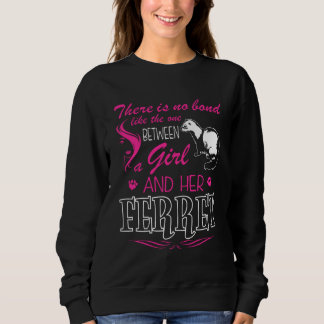 Sweatshirt Pas De Lien Comme Un Entre Fille Et Son Ferret