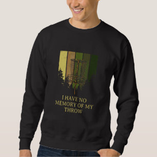 Sweatshirt Pas de mémoire de mon lancer de disque de golf de 
