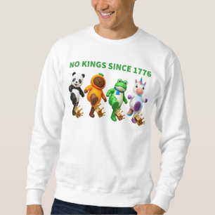 Sweatshirt Pas de rois depuis 1776 Couronne de grenouille qui
