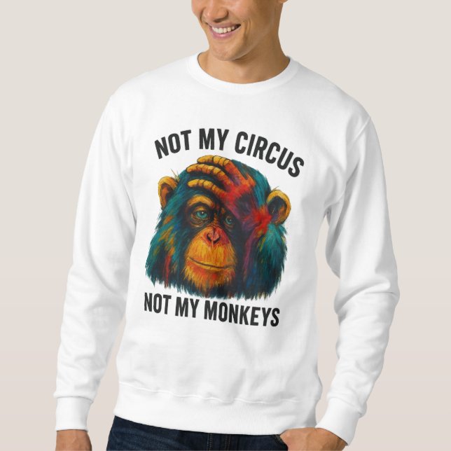 SWEATSHIRT PAS MES SINGES (Devant)