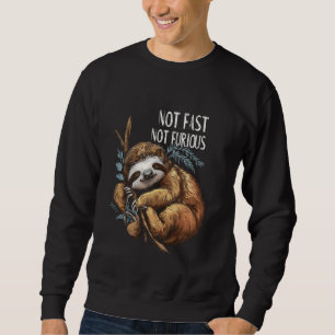 Sweatshirt Pas Rapide Pas Furieux Mignonne Lazy Sleeping Funn
