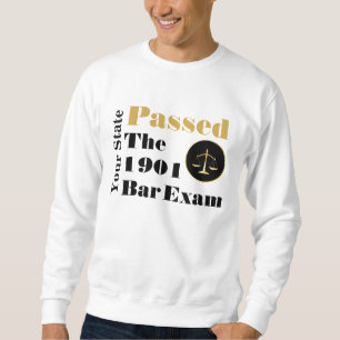 Sweatshirt Passé l'examen à la barre (Personnaliser avec l'