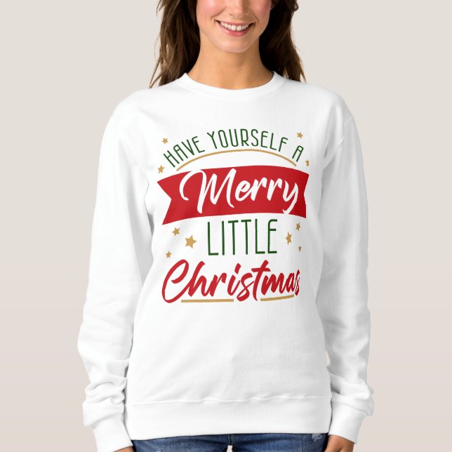 Sweatshirt Passez De Joyeuses Petites Vacances De Noël  (Devant)