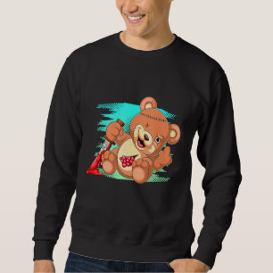 Sweatshirt Pastel Goth Evil Animal Déplaisant Ours en Teddy