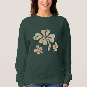 Sweatshirt Pastel Lucky Shamrock Clover Saint Patrick`s Day
